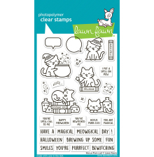 Lawn Fawn Clear Stamps 4X6 - Hocus Purr-Cus! LF4186