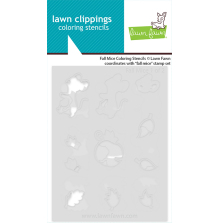 Lawn Fawn Coloring Stencils - Fall Mice LF4199