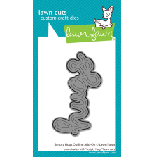 Lawn Fawn Dies - Scripty Hugs Outline Add-On LF4214