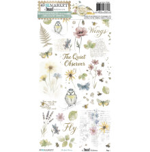 49 And Market Rub-On Transfer Set 6X12 - The Quiet Observer Blendable