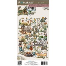 49 And Market Laser Cut Outs - Campfire Memories Fishing