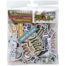 49 And Market Chipboard Set - Campfire Memories