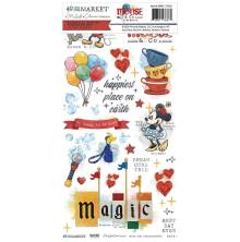 49 And Market Rub-On Transfer Set 6X12 - Mouse &amp; Co. Essential