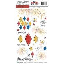 49 And Market Rub-On Transfer Set 6X12 - Mouse &amp; Co. Blendable