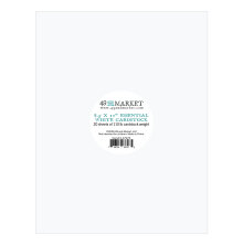 49 And Market Essential Cardstock 8.5x11 20/Pkg - White