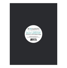 49 And Market Essential Cardstock 8.5x11 20/Pkg - Black