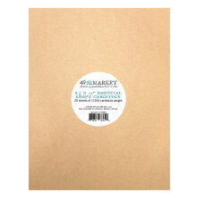 49 And Market Essential Cardstock 8.5x11 20/Pkg - Kraft