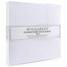 49 And Market Foundations 12x12 Album - White