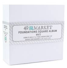 49 And Market Foundations Square Album - White