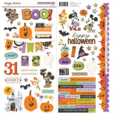 Simple Stories Sticker Sheet 12X12 - Say Cheese Classic Mouse Halloween Icons