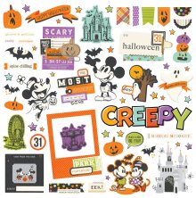 Simple Stories Chipboard Pieces 61/Pkg - Say Cheese Classic Mouse Halloween
