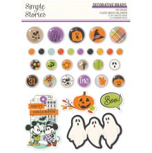 Simple Stories Self-Adhesive Brads - Say Cheese Classic Mouse Halloween