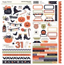 Simple Stories Sticker Sheet 12X12 - Frightful Fun