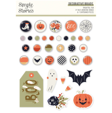Simple Stories Self-Adhesive Brads - Frightful Fun