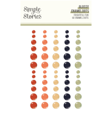 Simple Stories Enamel Dots 60/Pkg - Frightful Fun