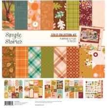 Simple Stories Collection Kit 12X12 - Pumpkins &amp; Plaid