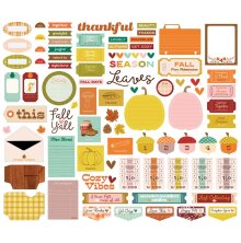 Simple Stories Bits &amp; Pieces Die-Cuts 82/Pkg - Pumpkins &amp; Plaid Journal