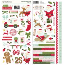 Simple Stories Sticker Sheet 12X12 - Kringle &amp; Co. Icons