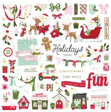 Simple Stories Chipboard Pieces 61/Pkg - Kringle &amp; Co.
