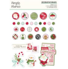 Simple Stories Self-Adhesive Brads - Kringle &amp; Co.