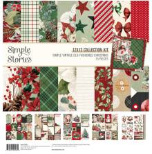 Simple Stories Collection Kit 12X12 - Simple Vintage Old-Fashioned Christmas