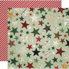 Simple Stories Old-Fashioned Christmas Paper 12X12 - Season Of Joy