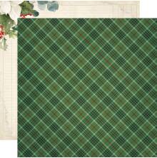 Simple Stories Old-Fashioned Christmas Paper 12X12 - Making A List