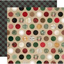 Simple Stories Old-Fashioned Christmas Paper 12X12 - Holidays Together