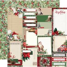 Simple Stories Old-Fashioned Christmas Paper 12X12 - Journal Elements