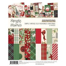 Simple Stories Double-Sided Paper Pad 6X8 - Simple Vintage Old-Fashioned Christm