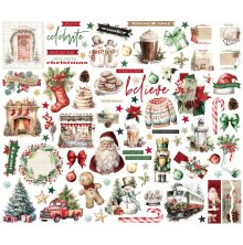 Simple Stories Bits &amp; Pieces Die-Cuts 92/Pkg - Old-Fashioned Christmas
