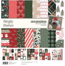 Simple Stories Collection Kit 12X12 - Mistletoe &amp; Holly