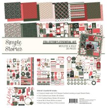 Simple Stories Collectors Essential Kit 12X12 - Mistletoe &amp; Holly