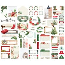 Simple Stories Bits &amp; Pieces Die-Cuts 70/Pkg - Simple Vintage Evergreen Memories
