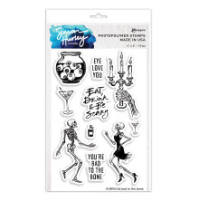Simon Hurley create. Clear Stamps 4X6 - Bad To The Bone