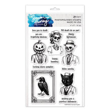 Simon Hurley create. Clear Stamps 6X9 - Framed Frights