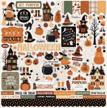 Carta Bella Cardstock Stickers 12X12 - Handmade Halloween