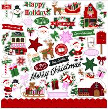 Echo Park Cardstock Stickers 12X12 - North Pole Christmas