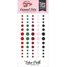 Echo Park Adhesive Enamel Dots 60/Pkg - North Pole Christmas
