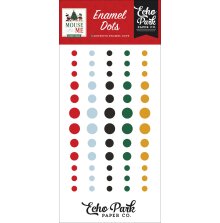 Echo Park Adhesive Enamel Dots 60/Pkg - Mouse And Me Christmas