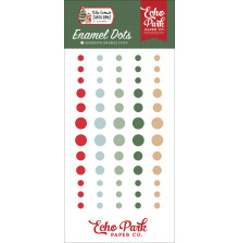 Echo Park Adhesive Enamel Dots 60/Pkg - Here Comes Santa Paws