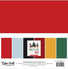 Echo Park Solids Collection Kit 12X12 - Mouse And Me