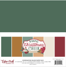 Echo Park Solids Collection Kit 12X12 - Baking Christmas Cheer