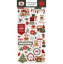 Carta Bella Chipboard Stickers 6X13 - Have A Beary Christmas Accents