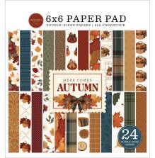 Carta Bella Double-Sided Paper Pad 6X6 - Here Comes Autumn