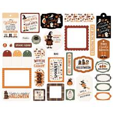 Carta Bella Cardstock Die-Cuts 34/Pkg - Handmade Halloween Frames &amp; Tags
