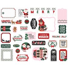 Echo Park Cardstock Die-Cuts 33/Pkg - North Pole Christmas Ephemera