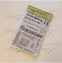 h�nglar &amp; Wings Clear Stamps - Sommarh�lsning