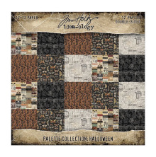 Tim Holtz Idea-ology Double- Sided Cardstock 12X12 - Halloween