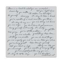 Hero Arts Cling Stamps 6X6 - Positive Script